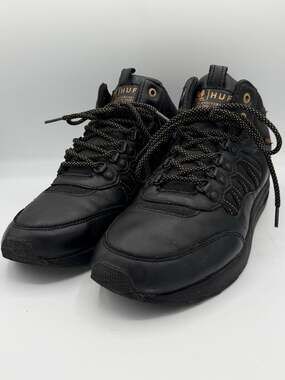 HUF x Wu Tang Clan 20th Anniversary Sneakers Black Gold Mens Size 11 2013
